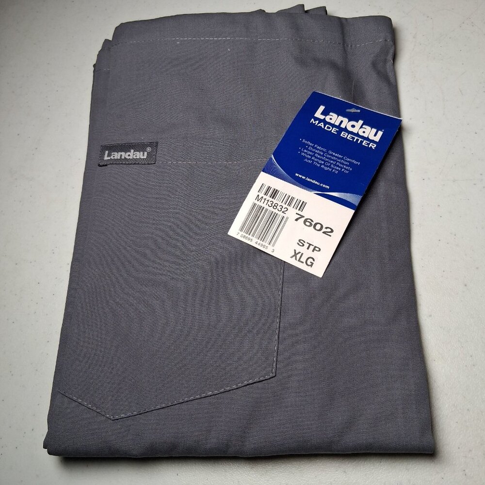 Landau Scrub Pants Men XL Gray Drawstring Workwear Work M113832 7602 STP - Picture 3 of 9